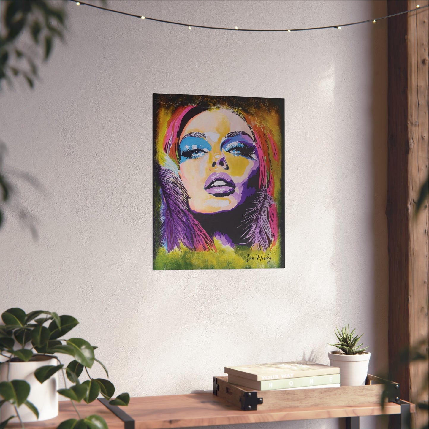 Pop Icon in Colour – Limited Edition Fine Art Print (Signed by Artist Painter) Unframed| Popdragon Art