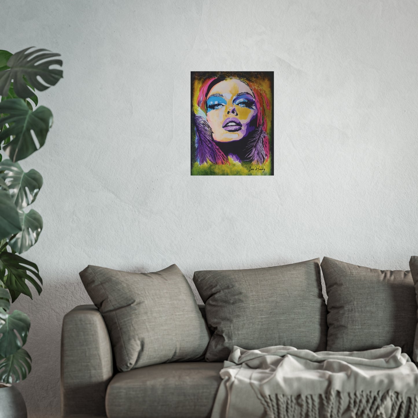 Pop Icon in Colour – Limited Edition Fine Art Print (Signed by Artist Painter) Unframed| Popdragon Art
