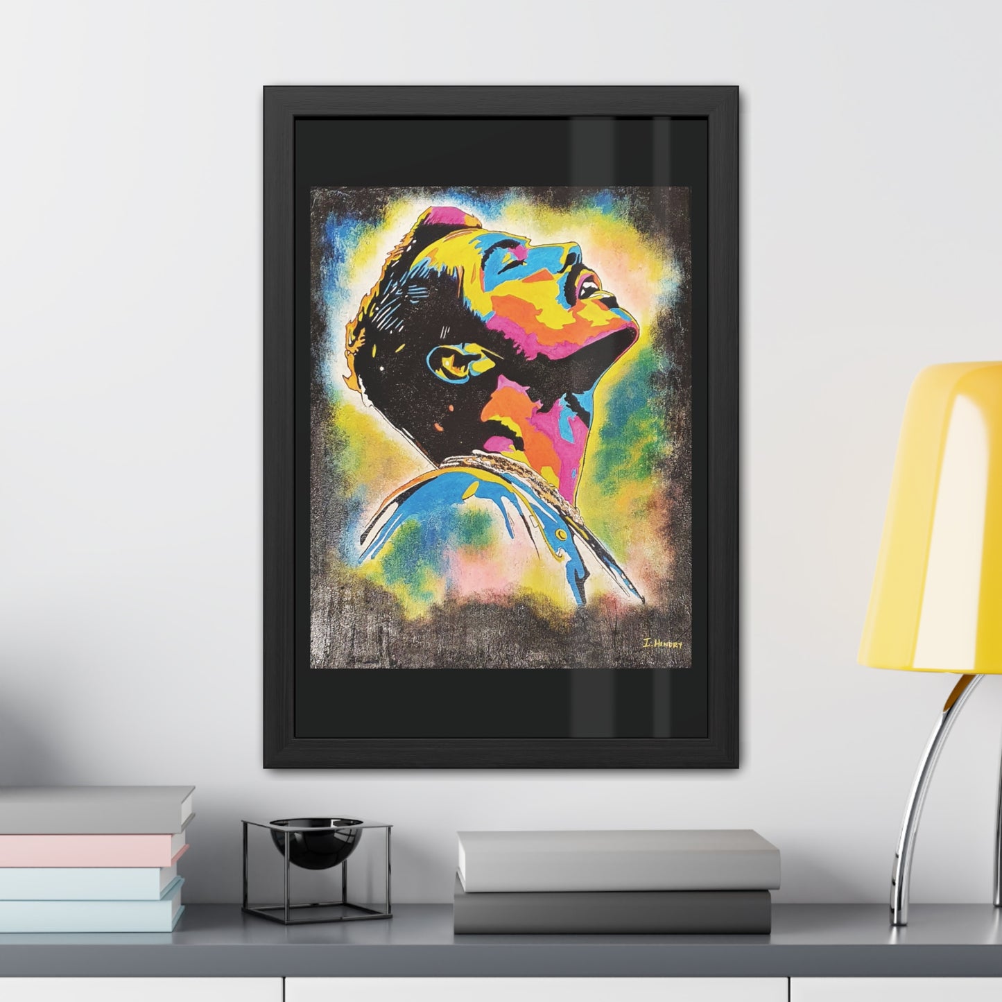 The Frontman (Framed Print)