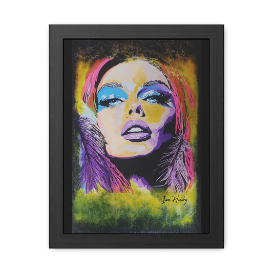 Pop Icon in Colour - Limited Edition Fine Art Print (Signed by Artist Painter) Framed| Popdragon Art