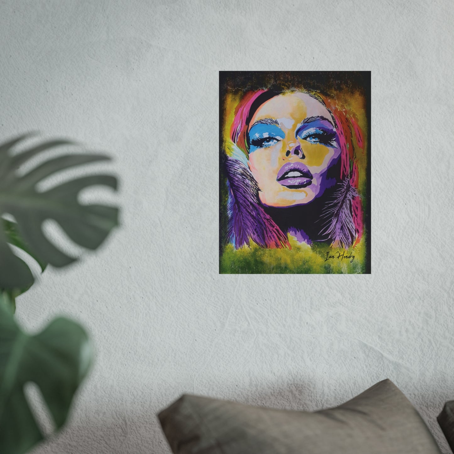 Pop Icon in Colour – Limited Edition Fine Art Print (Signed by Artist Painter) Unframed| Popdragon Art