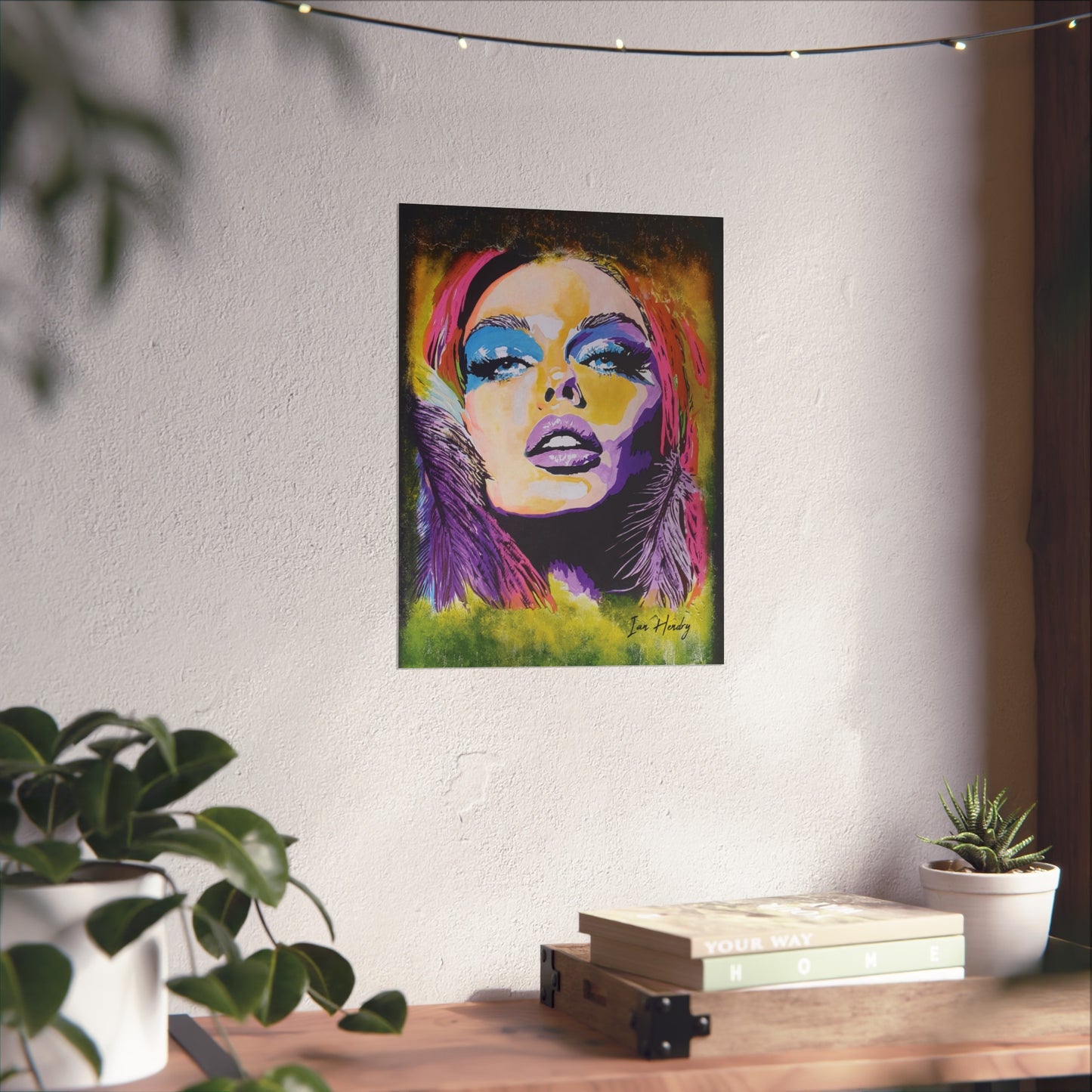 Pop Icon in Colour – Limited Edition Fine Art Print (Signed by Artist Painter) Unframed| Popdragon Art